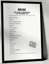 Muse 15th November 2006 NEC Arena Birmingham - Alternate - Setlist