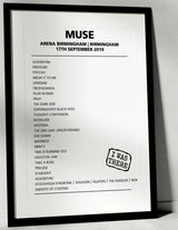 Muse 17th September 2019 Arena Birmingham Birmingham - Alternate - Setlist