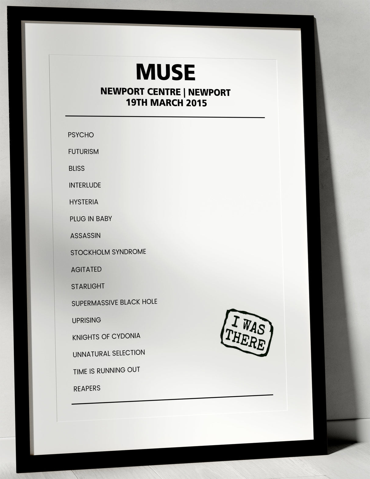 Muse 19th March 2015 Newport Centre Newport - Alternate - Setlist