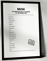 Muse 1st November 2001 De Montfort Hall Leicester - Alternate - Setlist