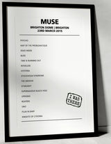 Muse 23rd March 2015 Brighton Dome Brighton - Alternate - Setlist