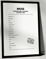 Muse 24th May 2001 Barrowland Glasgow - Alternate - Setlist