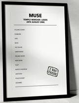 Muse 28th August 2000 Temple Newsam Leeds - Alternate - Setlist