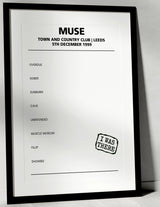 Muse 5th December 1999 Town and Country Club Leeds - Alternate - Setlist