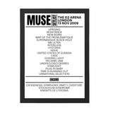 Muse London November 13, 2009 Replica Setlist - Setlist