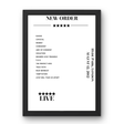 New Order August 12, 2012 Hyde Park London Setlist Poster - Setlist