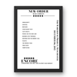 New Order December 06, 2015 The Warehouse Project Manchester Setlist Poster - Setlist