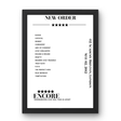 New Order May 02, 2012 O2 Academy Brixton London Setlist Poster - Setlist