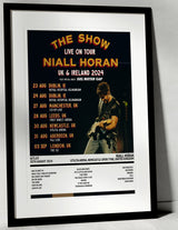 Niall Horan The Show: Live On Tour Utilita Arena Newcastle upon Tyne 30th August 2024 - Setlist Tour Poster - Setlist