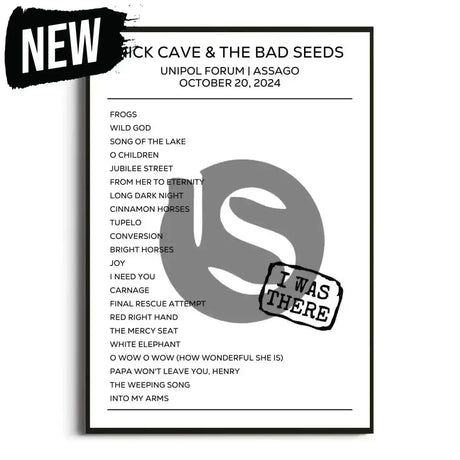 Nick Cave & the Bad Seeds Assago 20th October 2024 Setlist - I Was There - Setlist