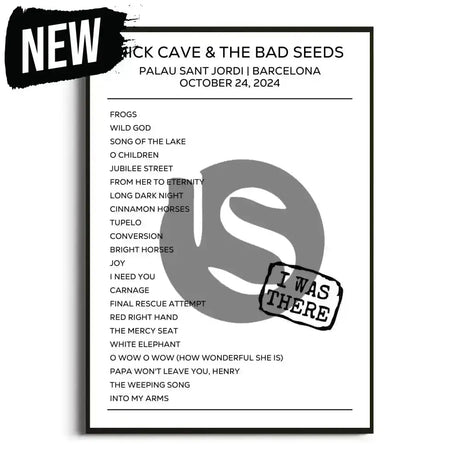 Nick Cave & the Bad Seeds Barcelona 24th October 2024 Setlist - I Was There - Setlist