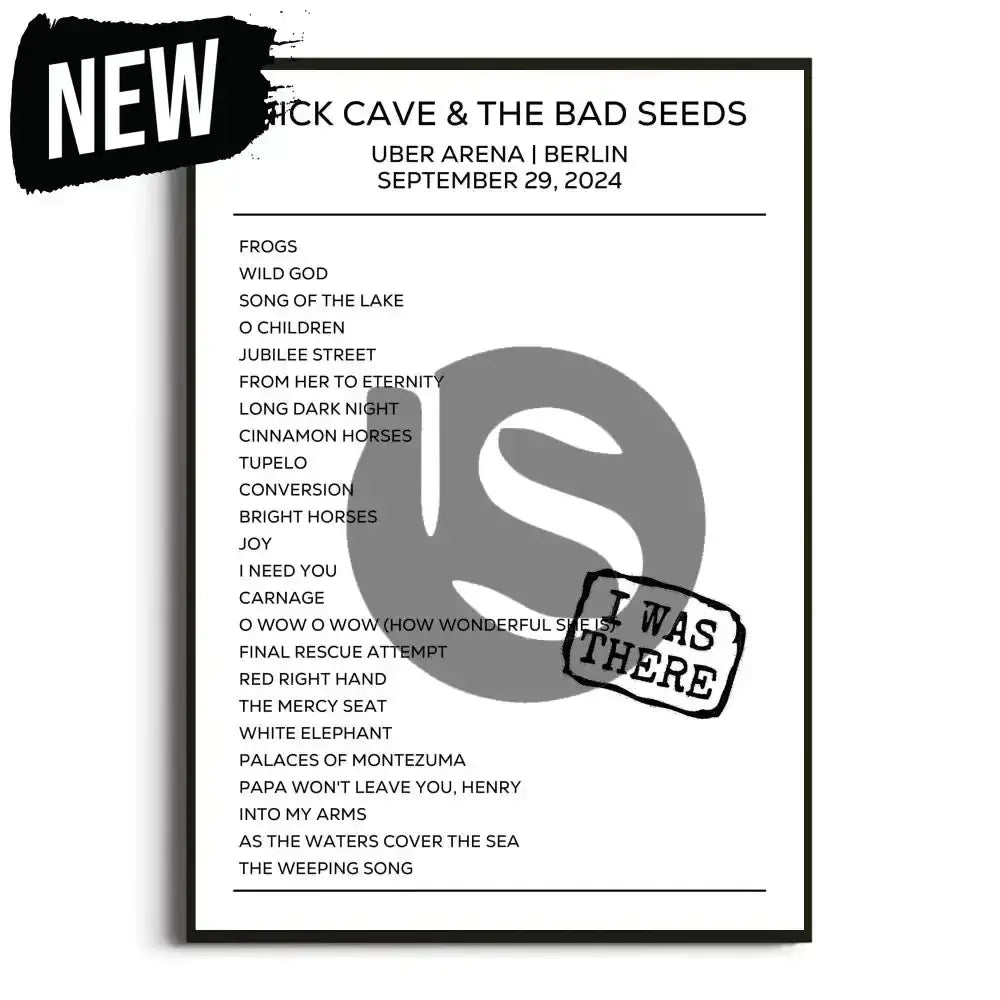 Nick Cave & the Bad Seeds Berlin 29th September 2024 Setlist - I Was There - Setlist