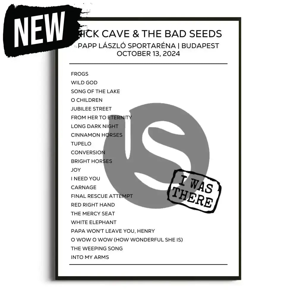 Nick Cave & the Bad Seeds Budapest 13th October 2024 Setlist - I Was There - Setlist