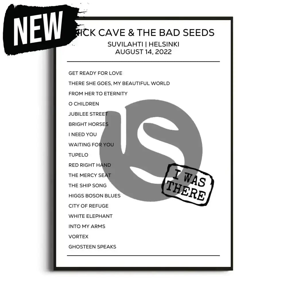 Nick Cave & the Bad Seeds Helsinki 14th August 2022 Setlist - I Was There - Setlist