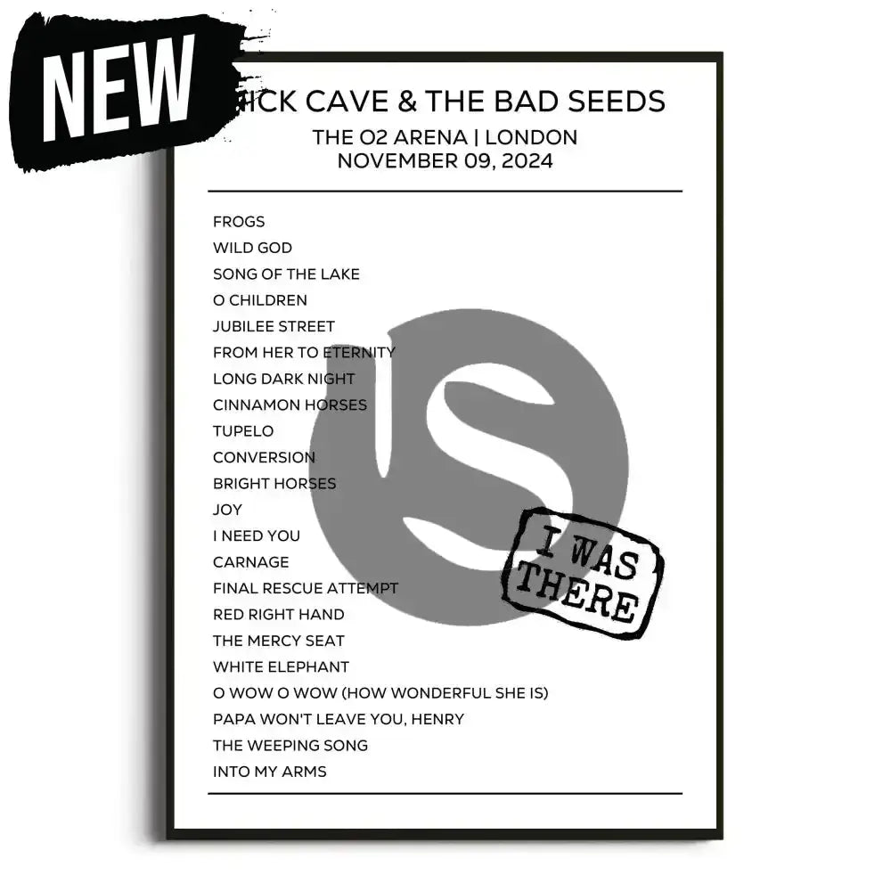 Nick Cave & the Bad Seeds London 9th November 2024 Setlist - I Was There - Setlist