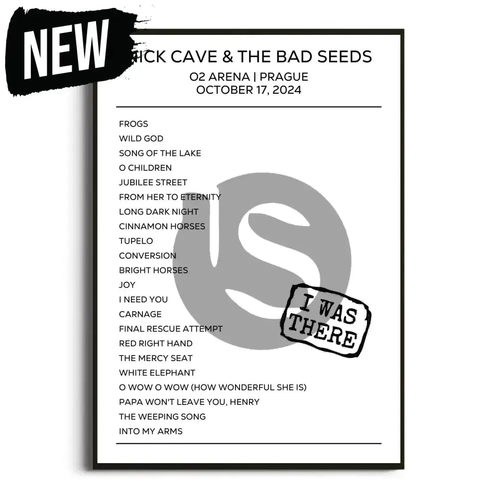 Nick Cave & the Bad Seeds Prague 17th October 2024 Setlist - I Was There - Setlist