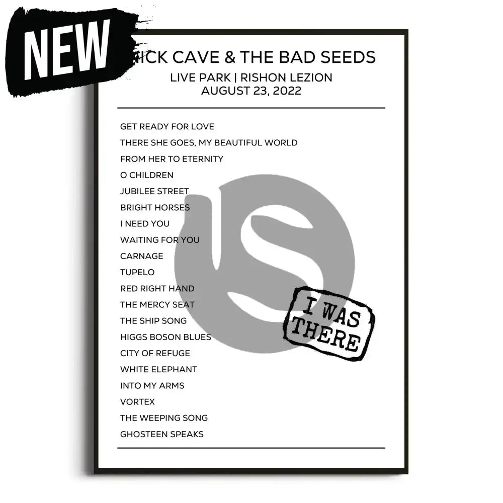 Nick Cave & the Bad Seeds Rishon LeZion 23rd August 2022 Setlist - I Was There - Setlist