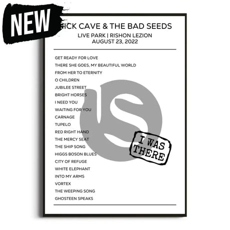 Nick Cave & the Bad Seeds Rishon LeZion 23rd August 2022 Setlist - I Was There - Setlist