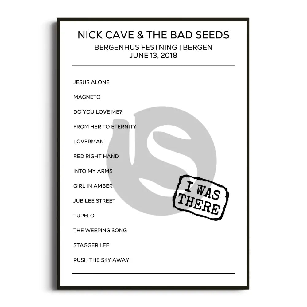 Nick Cave & The Bad Seeds Skeleton Tree Tour Posters Setlists