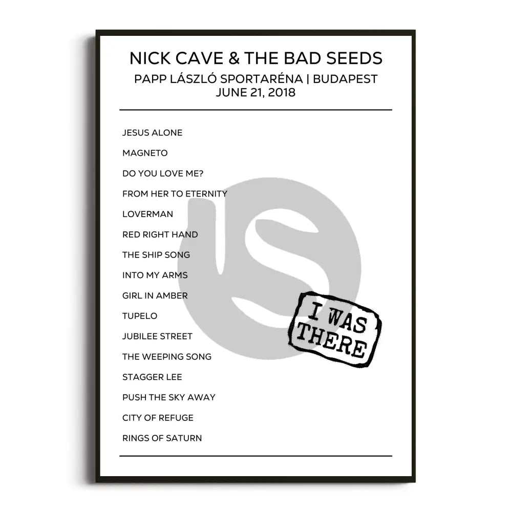 Nick Cave & The Bad Seeds Skeleton Tree Tour Posters Setlists