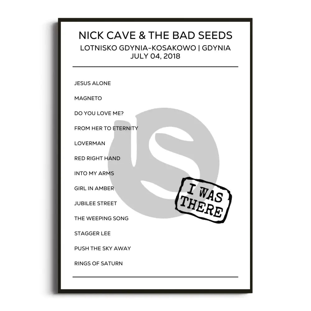 Nick Cave & The Bad Seeds Skeleton Tree Tour Posters Setlists