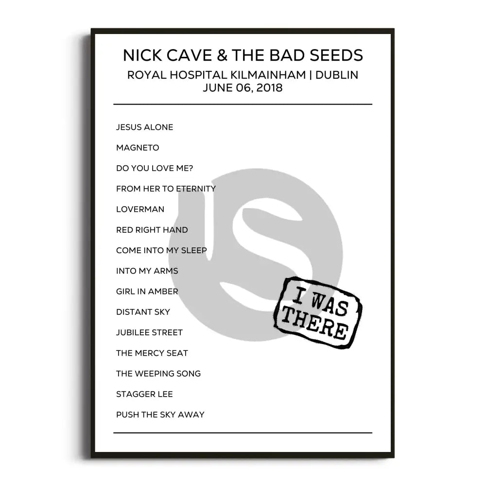 Nick Cave & The Bad Seeds Skeleton Tree Tour Posters Setlists