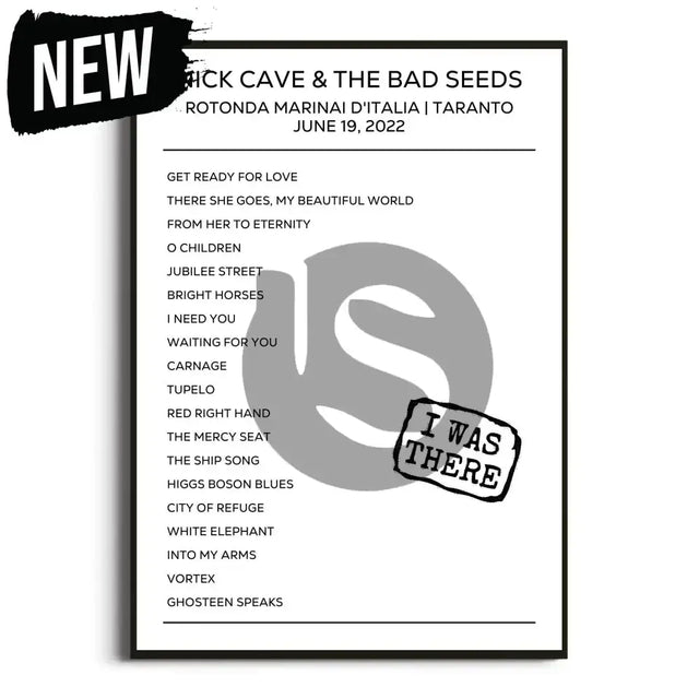 Nick Cave & the Bad Seeds Taranto 19th June 2022 Setlist - I Was There - Setlist