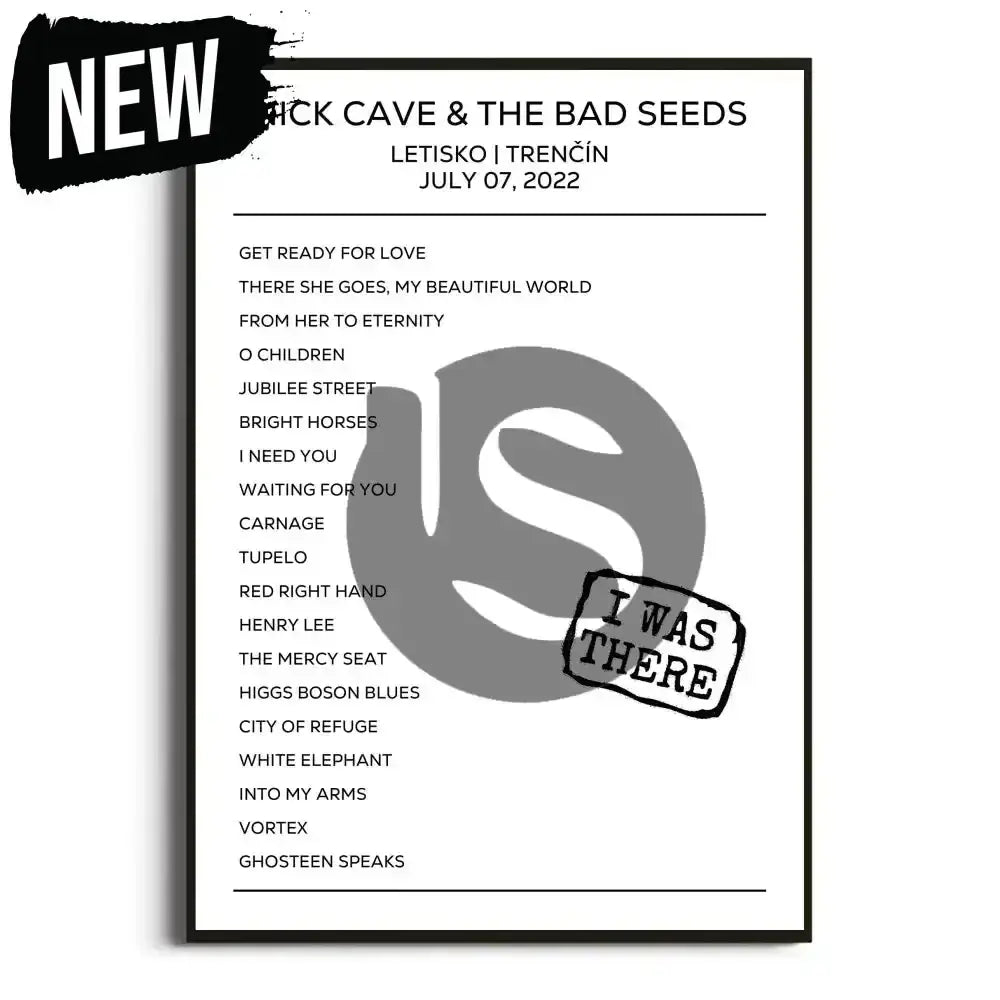 Nick Cave & the Bad Seeds Trenčín 7th July 2022 Setlist - I Was There - Setlist