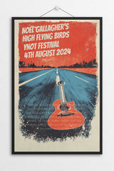 Noel Gallagher's High Flying Birds UK 2024 - Tour Poster By Setlist - Setlist