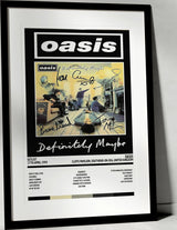 Oasis Definitely Maybe Cliffs Pavilion Southend - on - Sea 17th April 1995 - Setlist Tour Poster - Setlist