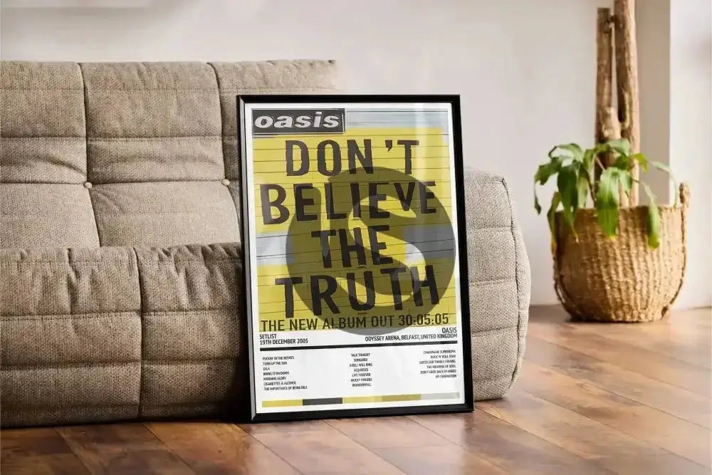 Oasis Don't Believe the Truth Odyssey Arena Belfast 19th December 2005 - Setlist Tour Poster - Setlist