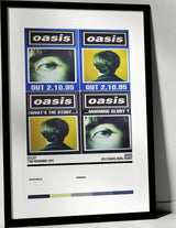 Oasis RTL Studios Paris 23rd November 1995 - Setlist Tour Poster - Setlist