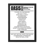 Oasis Setlist 16-07-2000-Bolton - Setlist