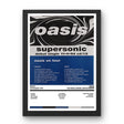 Oasis The Forum London - 16 - 08 - 1994 - Setlist Poster | Flyer Style Setlist Poster - Setlist