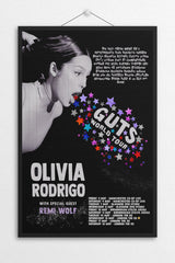 Olivia Rodrigo Guts Tour 2024 - Tour Poster By Setlist - Setlist