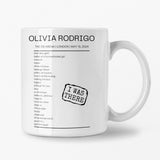 Olivia Rodrigo The O2 Arena London May 15, 2024 Replica Setlist Mug - Setlist