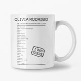 Olivia Rodrigo The OVO Hydro Glasgow May 7, 2024 Replica Setlist Mug - Setlist