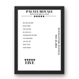 Palaye Royale May 25, 2024 Hatfield Park Hatfield Setlist Poster - Setlist