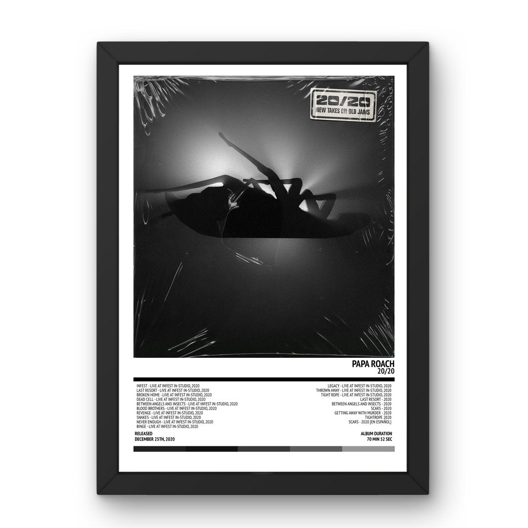 Papa Roach - 20/20 (2020) Poster - Setlist