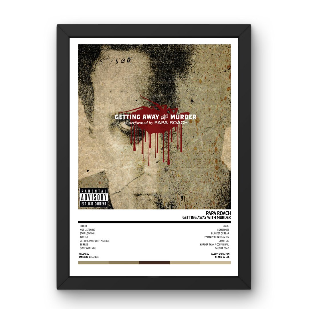 Papa Roach - Getting Away With Murder (2004) Poster - Setlist