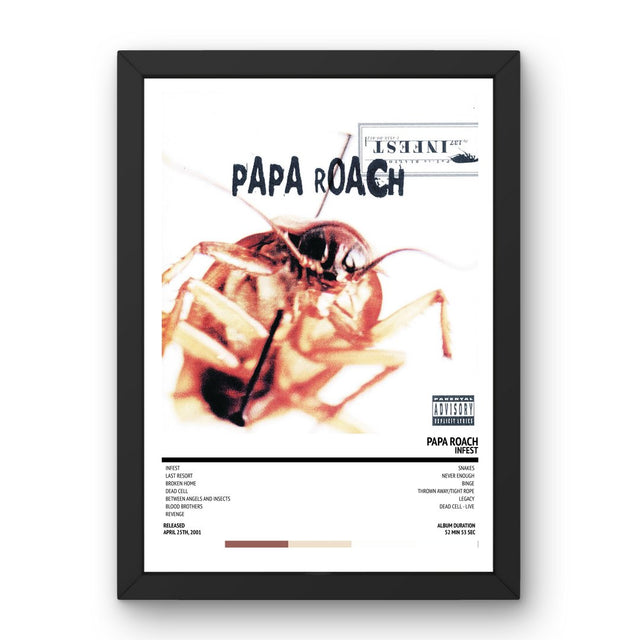 Papa Roach - Infest (2001) Poster - Setlist