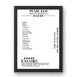 Pearl Jam August 31, 2024 Wrigley Field Chicago Setlist Poster - Setlist