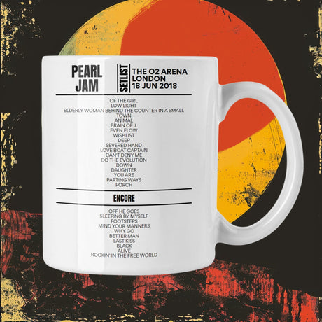 Pearl Jam London June 18, 2018 Replica Setlist - Setlist