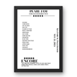 Pearl Jam May 21, 2024 Kia Forum Inglewood Setlist Poster - Setlist