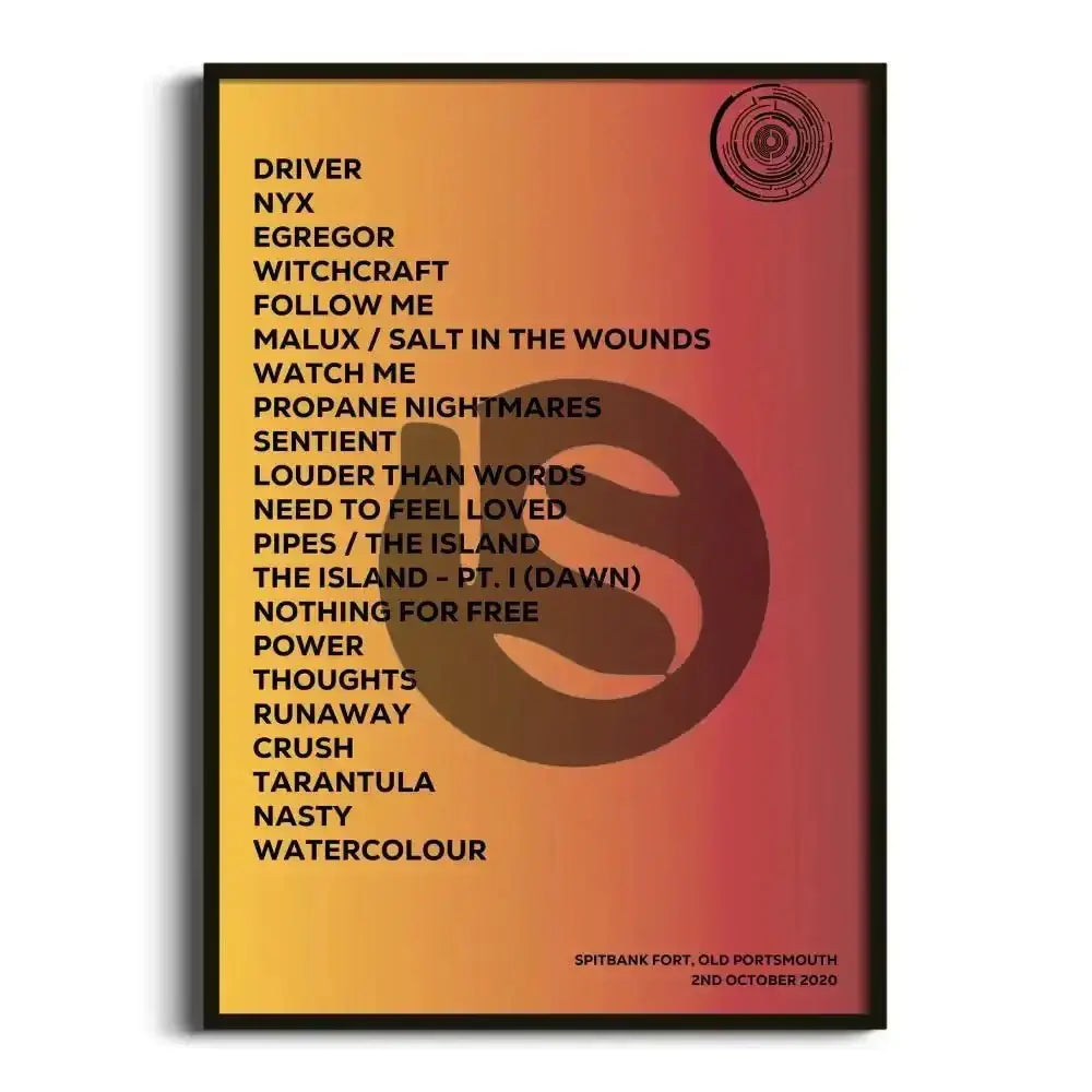 Pendulum Old Portsmouth 2nd October 2020 - Gig Setlist - Setlist