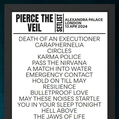 Pierce The Veil London April 13 2024 Setlist - Setlist