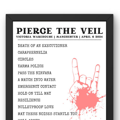 Pierce The Veil Manchester April 6 2024 Setlist - Alternate - Setlist