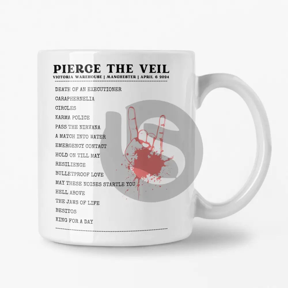 Pierce The Veil Manchester April 6 2024 Setlist Mug - Alternate - Setlist