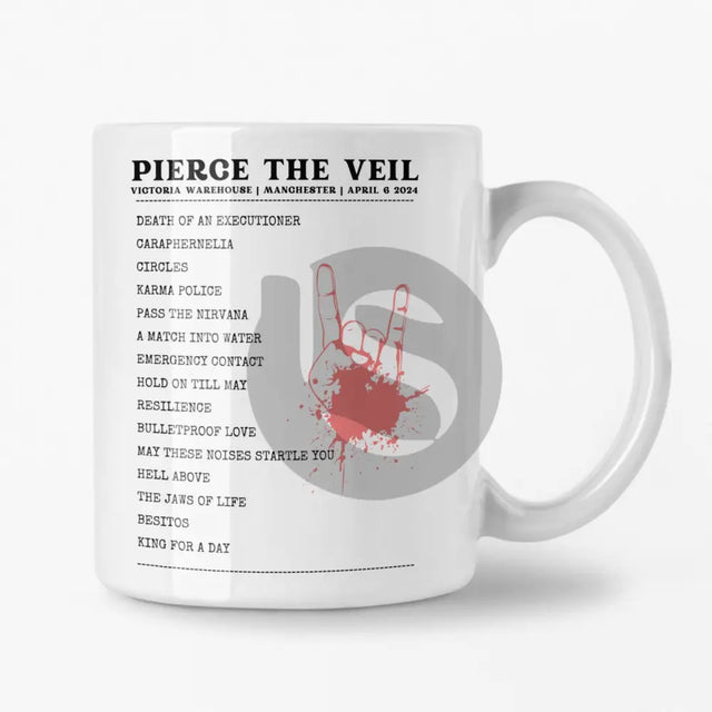 Pierce The Veil Manchester April 6 2024 Setlist Mug - Alternate - Setlist