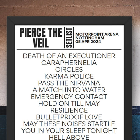 Pierce The Veil Nottingham April 5 2024 Setlist - Setlist